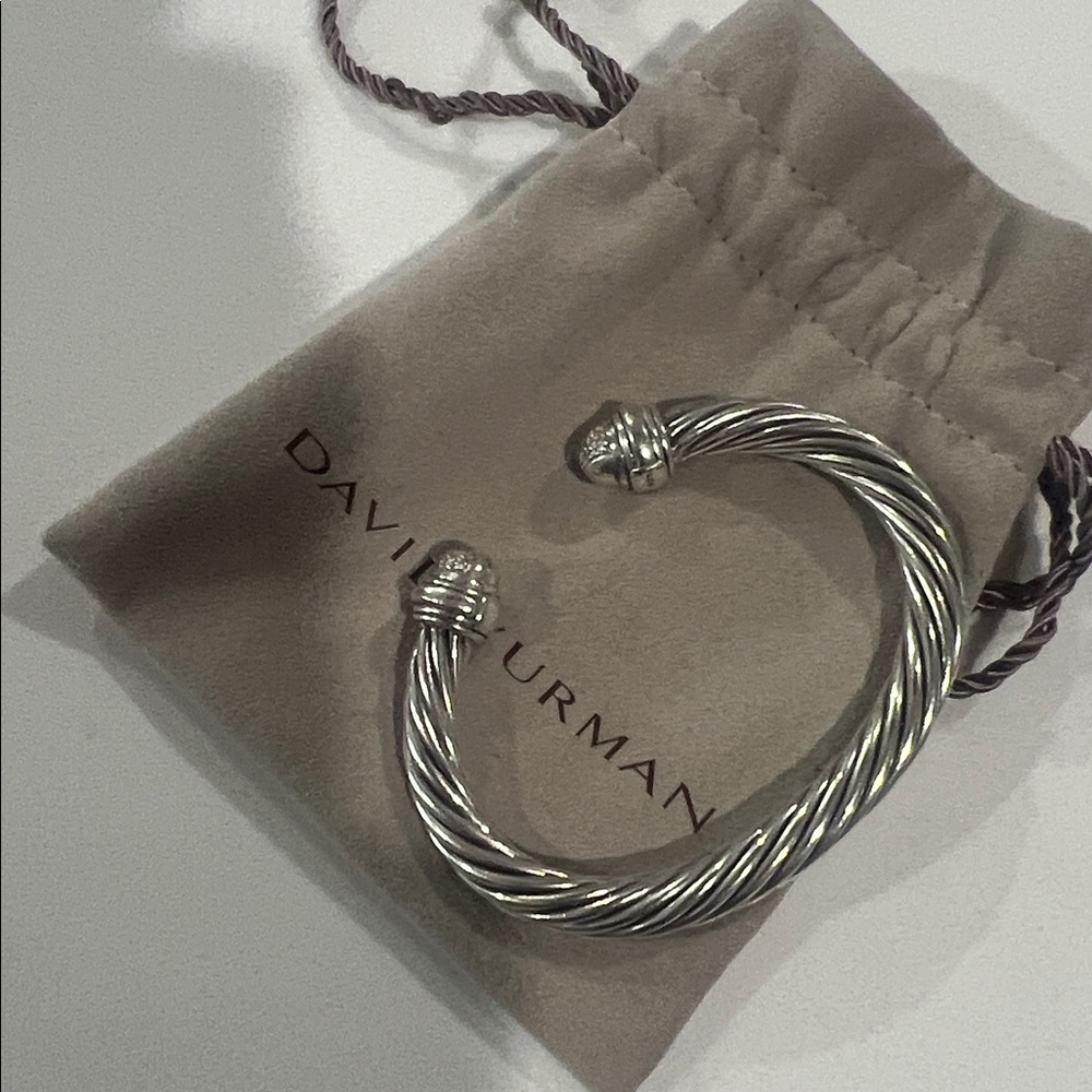 David Yurman 7 mm diamond cable bracelet